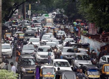 Traffic restored at Vidyapith Chowk